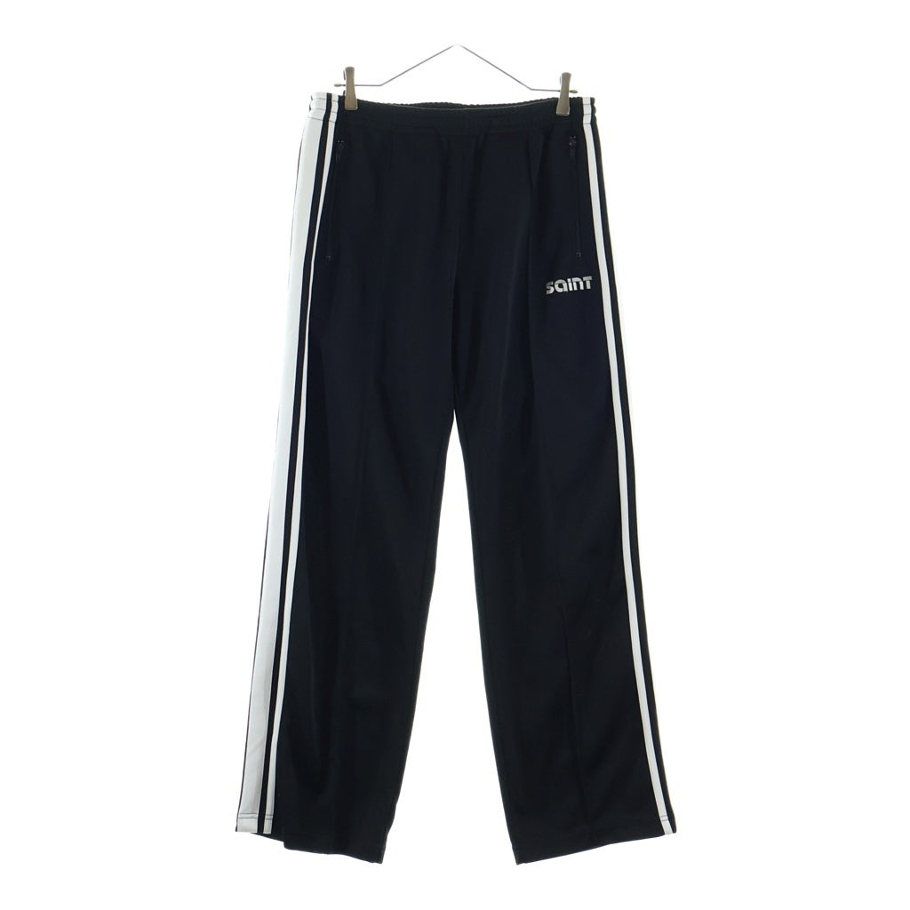 SAINT MICHAEL(セントマイケル) 24AW TRACK PANTS サイドライン トラックパンツ ブラック SM-YS1-0000-074