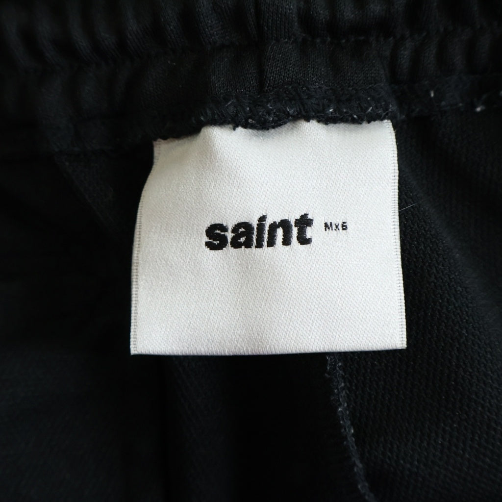 SAINT MICHAEL(セントマイケル) 24AW TRACK PANTS サイドライン トラックパンツ ブラック SM-YS1-0000-074
