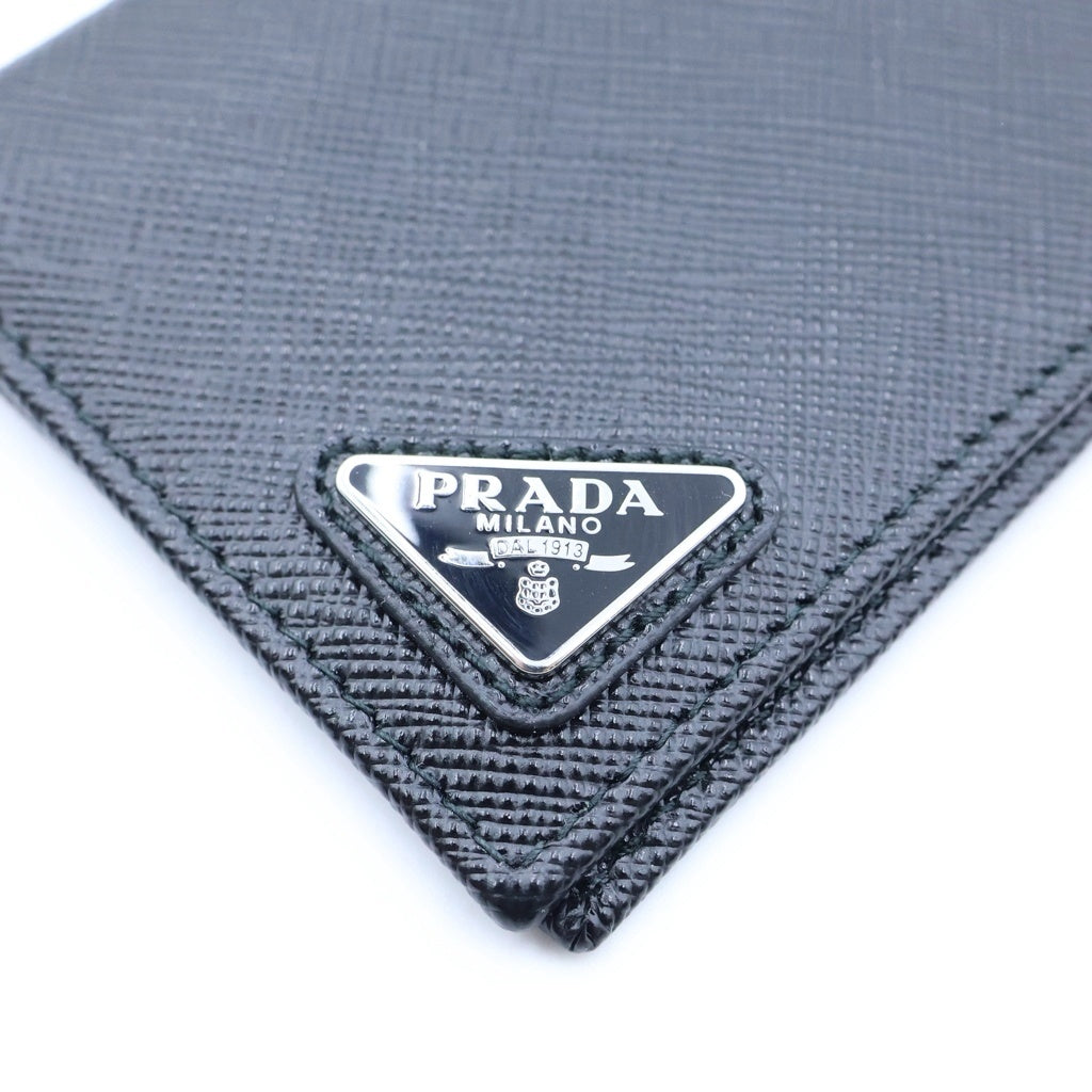 PRADA(プラダ) 三角ロゴプレート レザー カードケース ブラック 2MC101 QHH