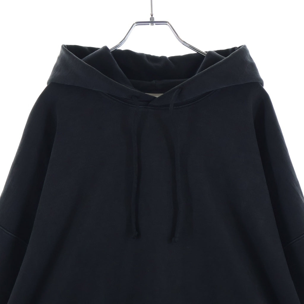 VETEMENTS(ヴェトモン) 24AW Woven Label Logo Hoodie ロゴ入り プルオーバーパーカー ブラック UA65HD280B