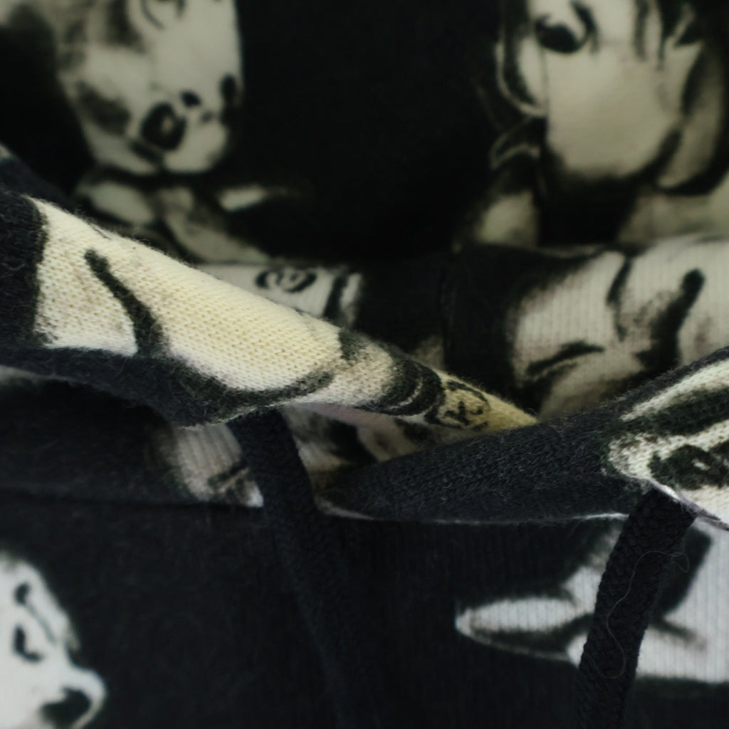 CELINE(セリーヌ) 22SS AMY DORIAN ARTIST PRINT HOODIE アニマル柄 プルオーバーパーカー ブラック 2Y641427Q