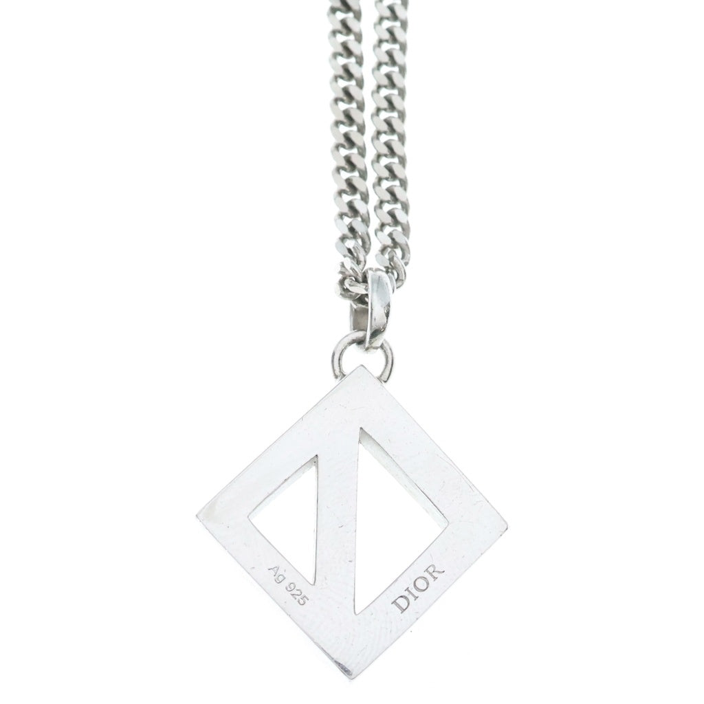 DIOR(ディオール) CD Diamond CDダイヤモンド ロゴ ペンダント ネックレス Ag925 シルバー レディース