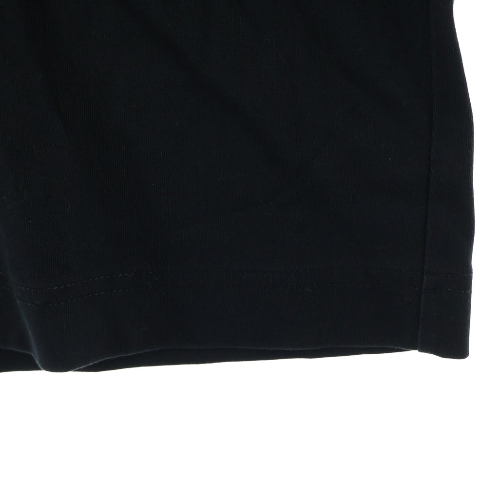 VETEMENTS(ヴェトモン) LivingLegend 両面プリント クルーネック半袖Tシャツ ショートスリーブカットソー ブラック