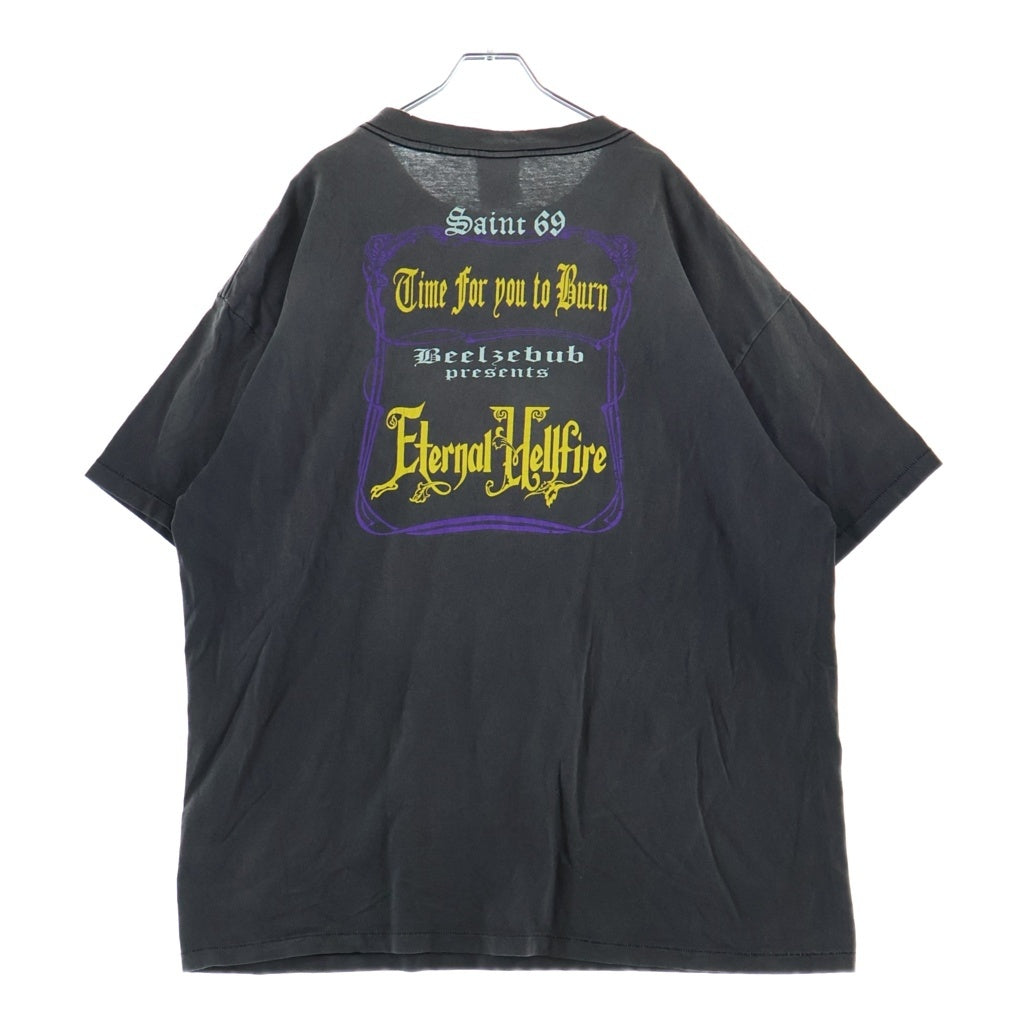SAINT MICHAEL(セントマイケル) 23SS DEVIL HND TEE デビルハンド 半袖カットソー Tシャツ ブラック SM-S23-0000-003