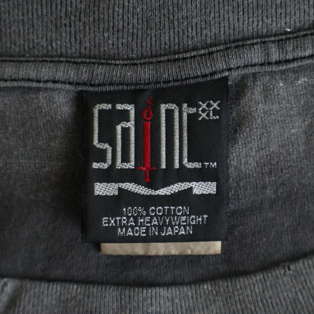 SAINT MICHAEL(セントマイケル) 23SS DEVIL HND TEE デビルハンド 半袖カットソー Tシャツ ブラック SM-S23-0000-003