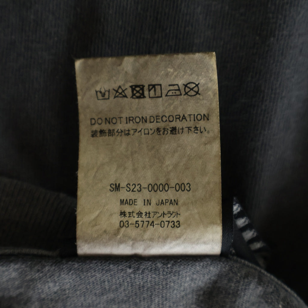 SAINT MICHAEL(セントマイケル) 23SS DEVIL HND TEE デビルハンド 半袖カットソー Tシャツ ブラック SM-S23-0000-003