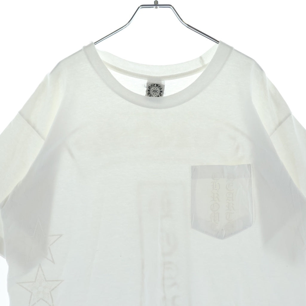 CHROME HEARTS(クロムハーツ) OLD T-BAR S/S オールド Tバー スタープリント クルーネック半袖Tシャツ カットソー ホワイト