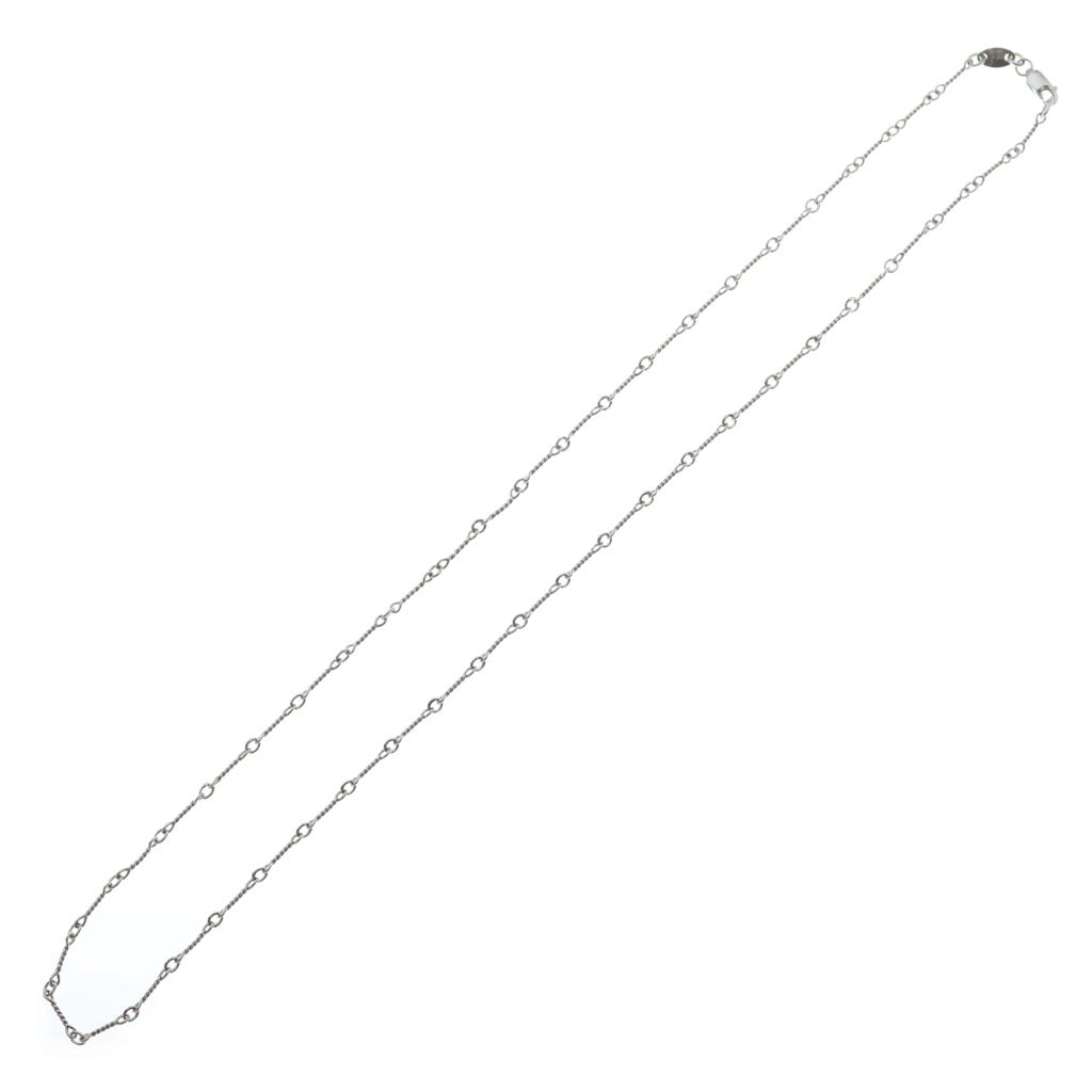 CHROME HEARTS(クロムハーツ) 18KWG NECKCHAIN T20 ツイストチェーンネックレス 20inch ホワイトゴールド BCA003