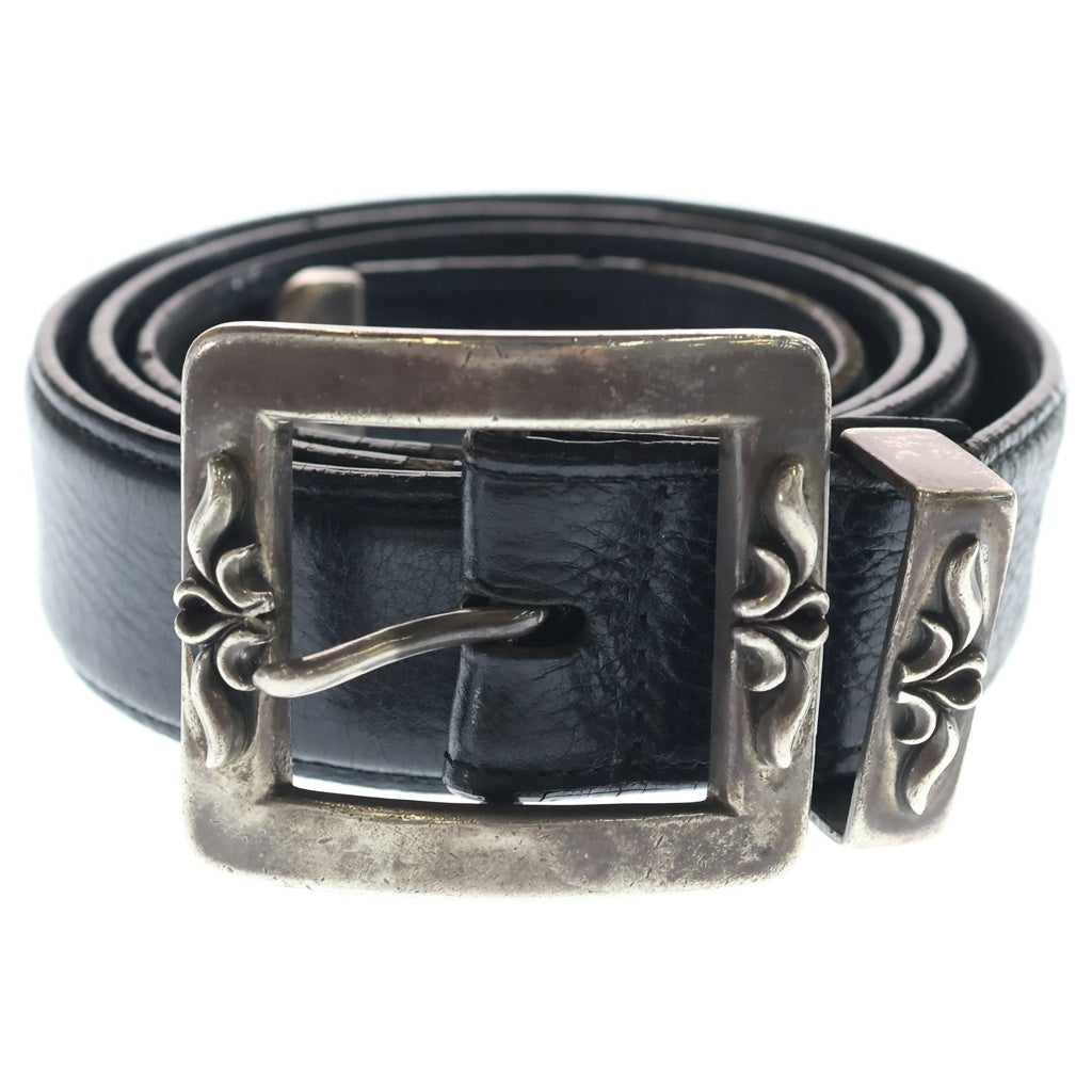 CHROME HEARTS(クロムハーツ) BLT 3PC OTJ レザーベルト ブラック/シルバー