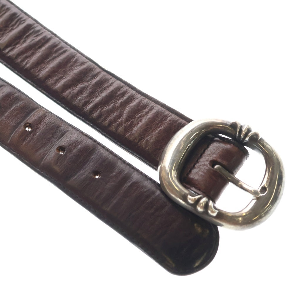 CHROME HEARTS(クロムハーツ) BLT GUNSLINGER1.5 ガンスリンガーバックル レザーベルト シルバー BCA356