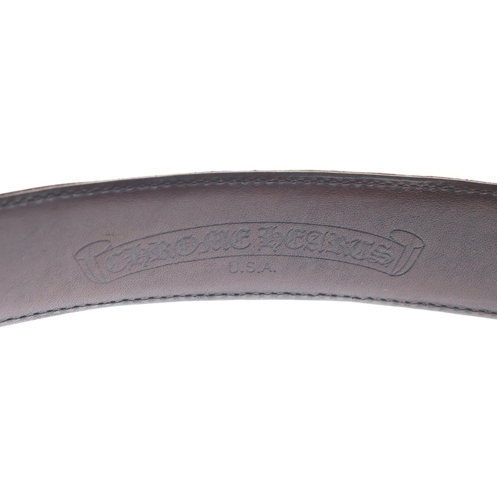 CHROME HEARTS(クロムハーツ) BLT GUNSLINGER1.5 ガンスリンガーバックル レザーベルト シルバー BCA356
