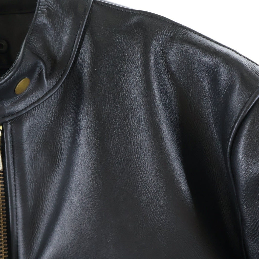 VANSON(バンソン) USA製 MODEL B Single Rider Jacket シングルライダースレザージャケット ブラック