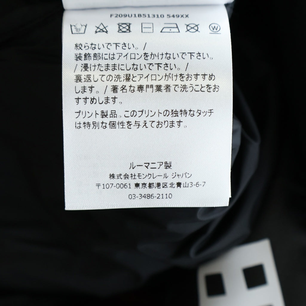 MONCLER(モンクレール) ×FRGMT FRAGMENT フラグメント DANVER チェック ダウンジャケット レッド/ブラック F209U1B51310 F209U1B5131