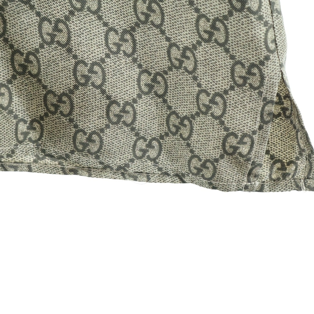 GUCCI(グッチ) ×Disney Flash Print Silk Short Sleeve Shirt ディズニー フラッシュプリント シルク 半袖シャツ GGスプリーム ベージュ 646446 ZAGCN