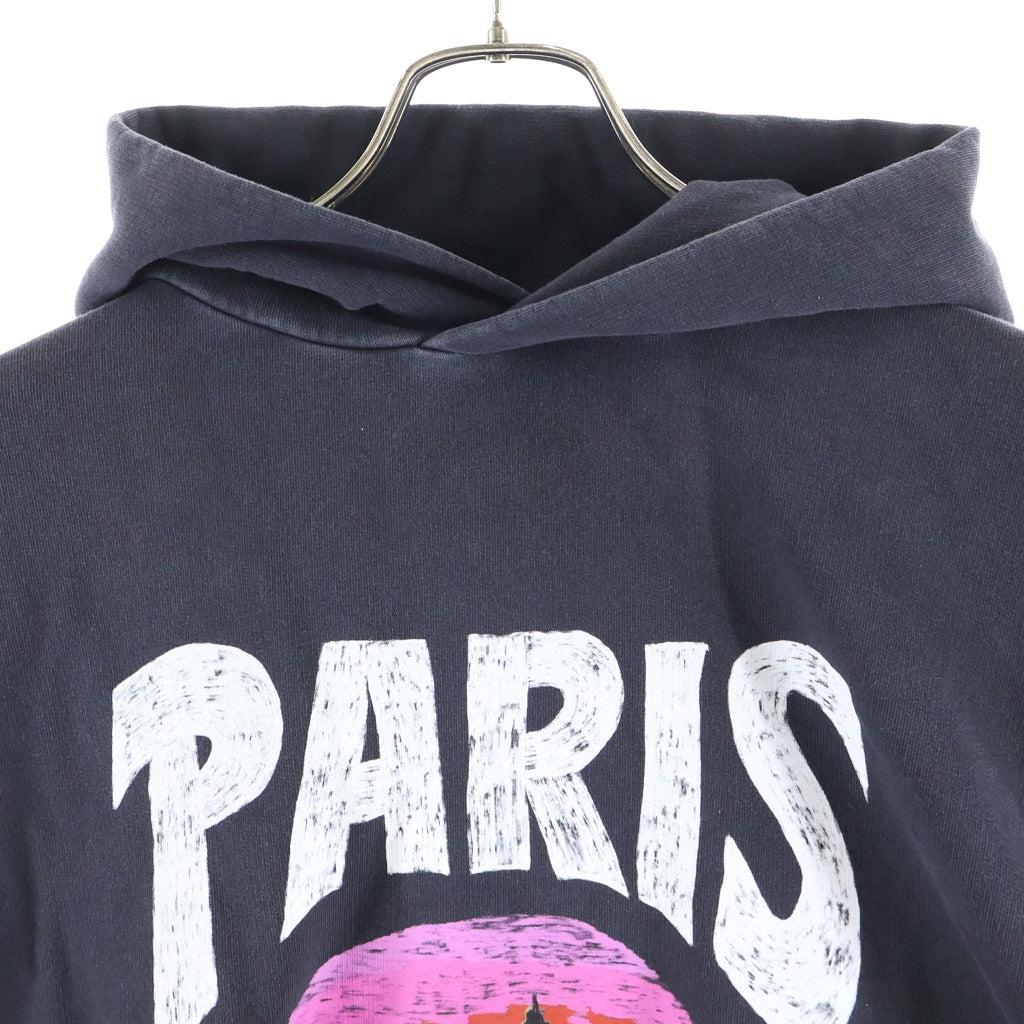 BALENCIAGA(バレンシアガ) 24SS トロピカルロゴプリント プルオーバーパーカー ブラック 761458 TPVM1