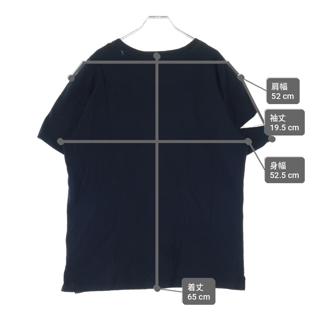VALENTINO(ヴァレンティノ) フロントロゴプリント クルーネック 半袖Tシャツ ブラック