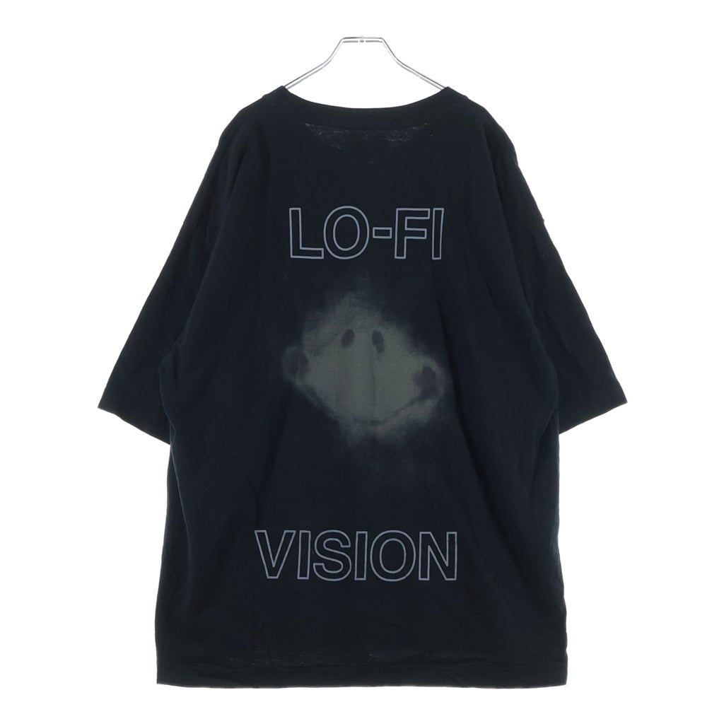 MAISON MIHARAYASUHIRO(メゾンミハラヤスヒロ) 24SS SMILY FACE PRINTED TEE 2 スマイル フェイス プリント 半袖クルーネックTシャツ ブラック A12TS661
