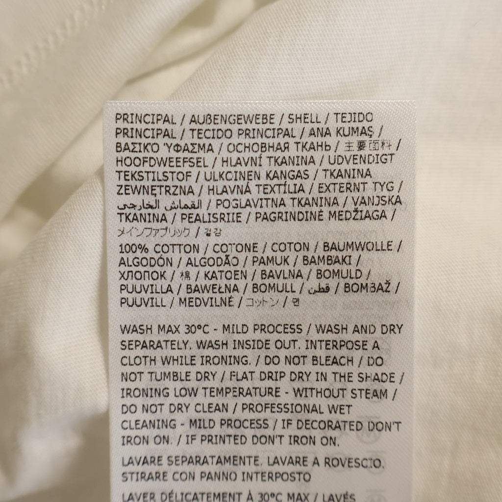 MM6 Maison Margiela(エムエムシックスメゾンマルジェラ) 25AW ナンバリングロゴ クルーネック長袖Tシャツ ロングスリーブカットソー ホワイト SH0GC0034 S24312