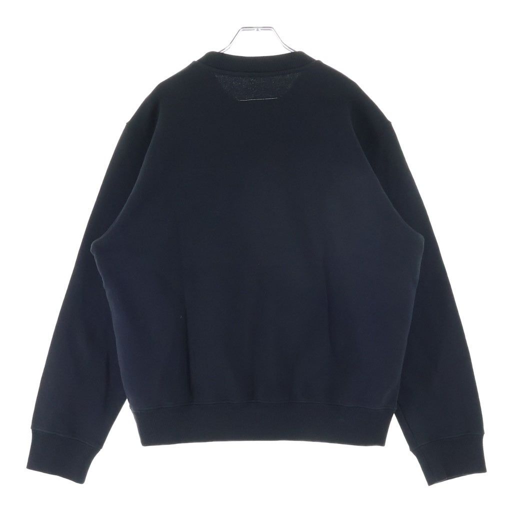 MM6 Maison Margiela(エムエムシックスメゾンマルジェラ) ナンバリングデザイン クルーネックスウェットトレーナー ブラック SH0GU0029 M25014