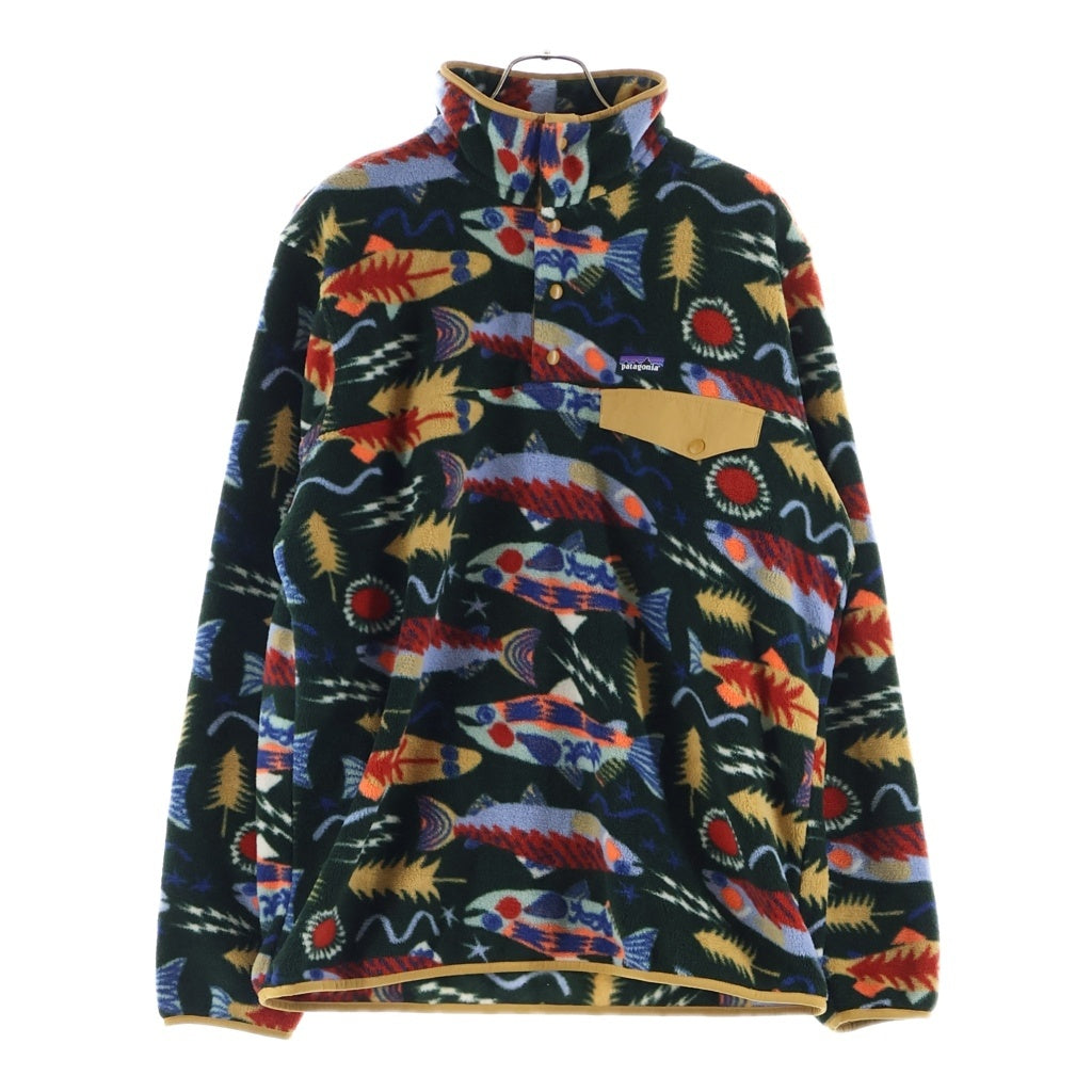 PATAGONIA(パタゴニア) Lightweight Synchilla Snap-T Pullover ライトウェイト シンチラ スナップT プルオーバーフリースジャケット 総柄 マルチカラー 255521FA25