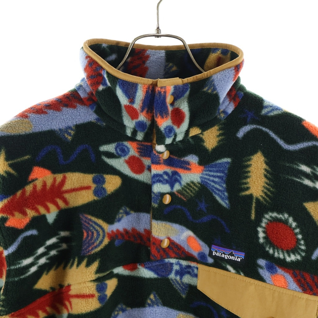 PATAGONIA(パタゴニア) Lightweight Synchilla Snap-T Pullover ライトウェイト シンチラ スナップT プルオーバーフリースジャケット 総柄 マルチカラー 255521FA25