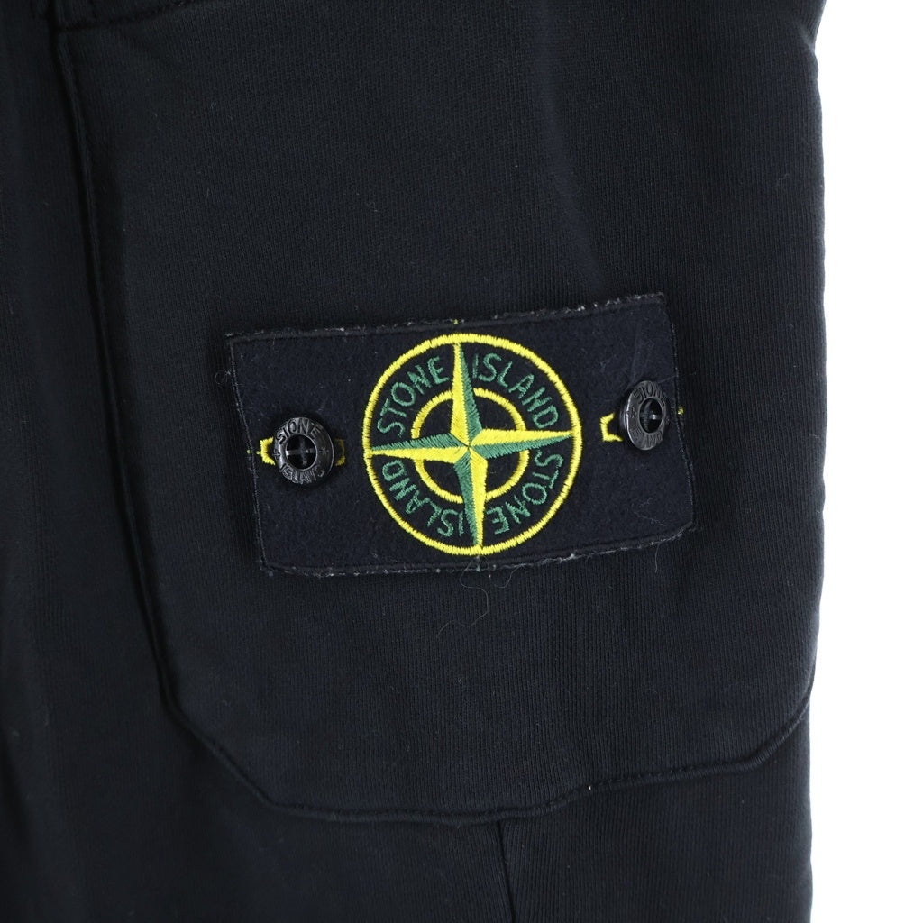 STONE ISLAND(ストーンアイランド) コンパスパッチ ドローストリング スウェットパンツ ブラック K2S156200010S0051