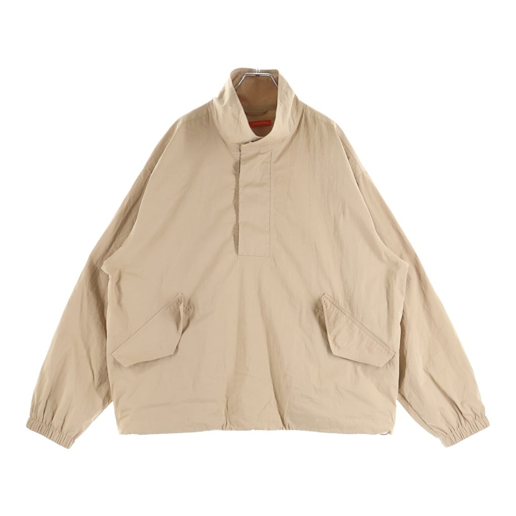 RHC Ron Herman(アールエイチシー ロンハーマン) x JERROD PAHL POP OVER JACKET ジェロッド ポール ナイロン ハーフジップジャケット ベージュ 4020400261