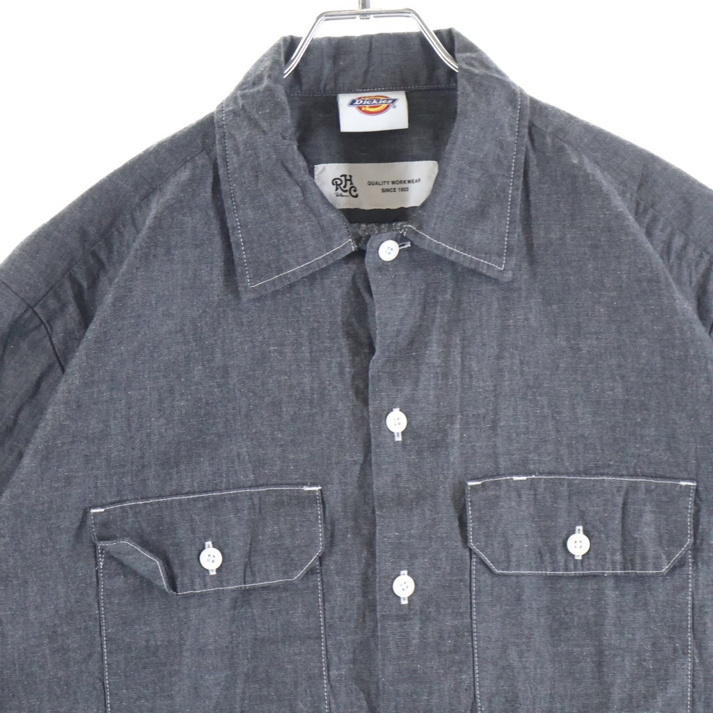 Dickies(ディッキーズ) × RHC Ron Herman ロンハーマン シャンブレー 半袖シャツ グレー 261M20RH01