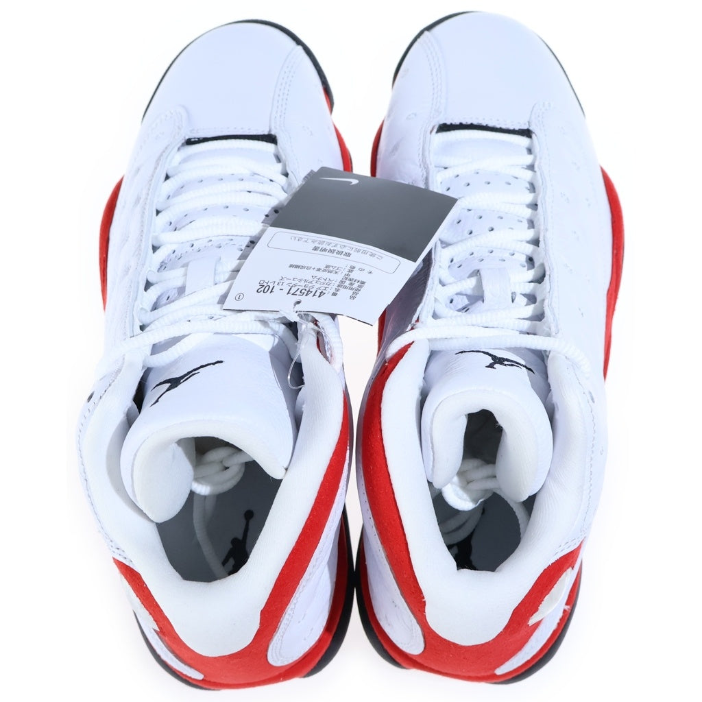 NIKE(ナイキ) Air Jordan Retro Chicago エアージョーダン 13 レトロ シカゴ ハイカットスニーカー シューズ ホワイト/レッド US8/26cm 414571-102