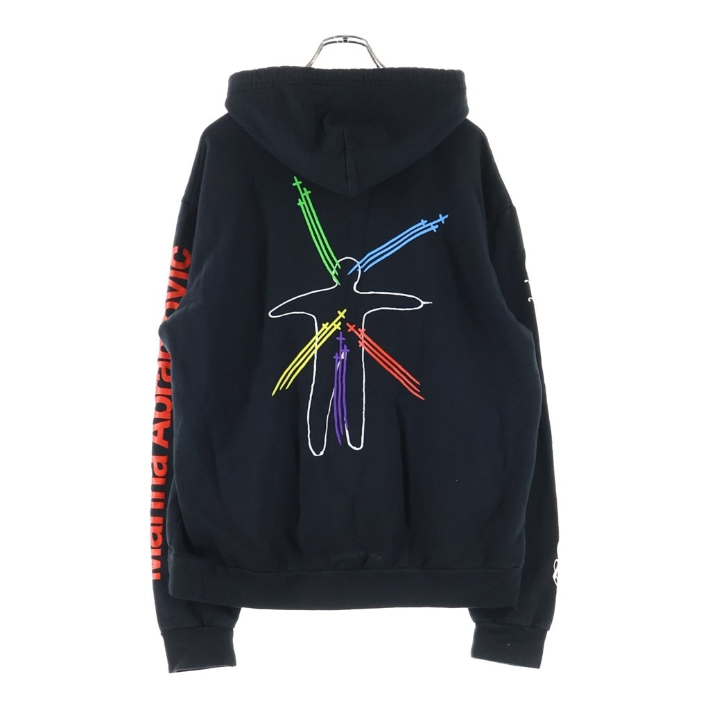 CHROME HEARTS(クロムハーツ) ×MARINA ABRAMOVIC マリーナ アブラヒモビッチ バックグラフィックプリント プルオーバーパーカー ブラック