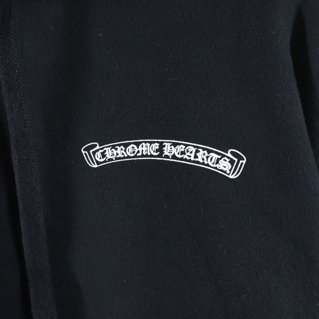 CHROME HEARTS(クロムハーツ) ×MARINA ABRAMOVIC マリーナ アブラヒモビッチ バックグラフィックプリント プルオーバーパーカー ブラック