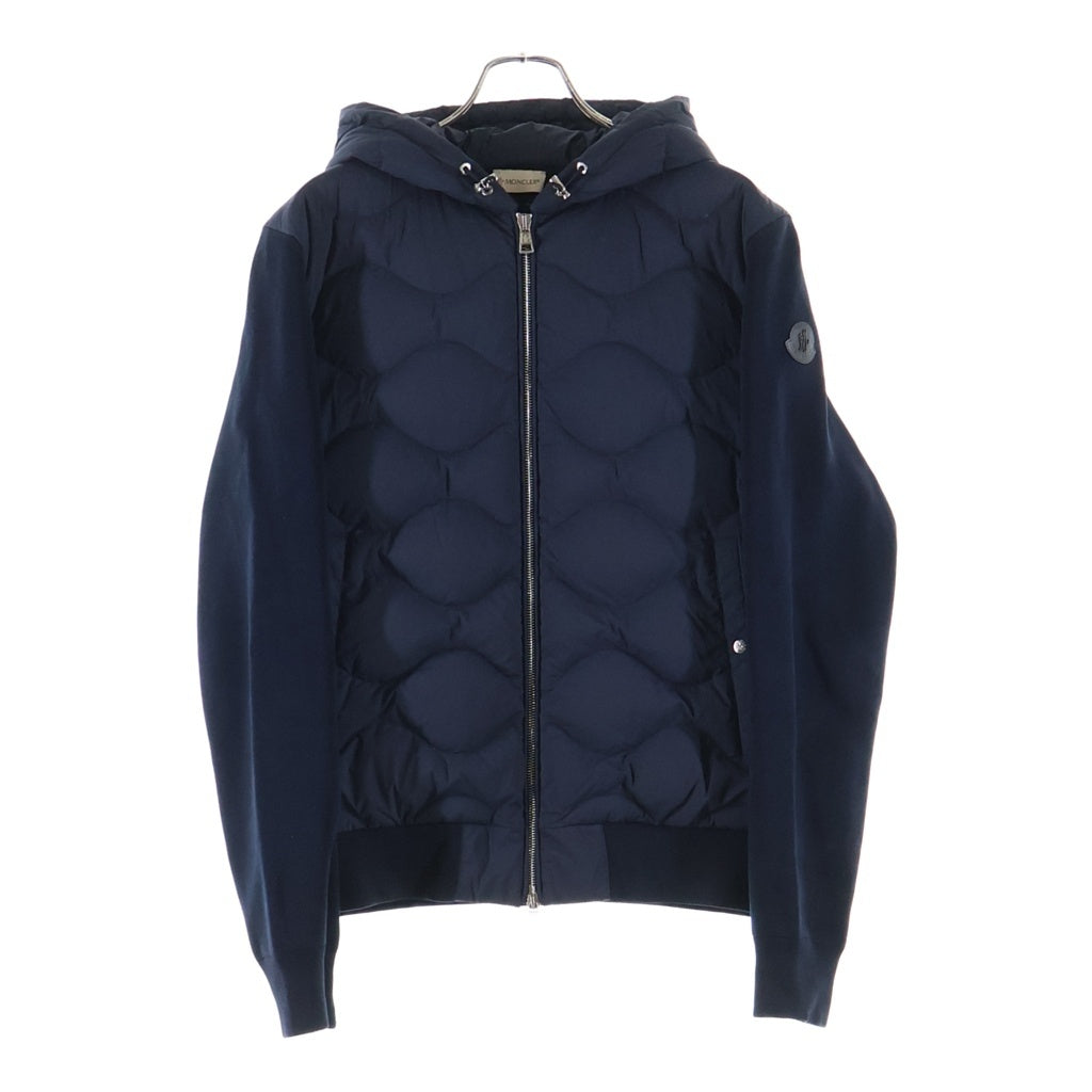 MONCLER(モンクレール) 20SS CARDIGAN TRICOT 袖ロゴワッペン ジップアップパーカー ネイビー F10919850200 V9075