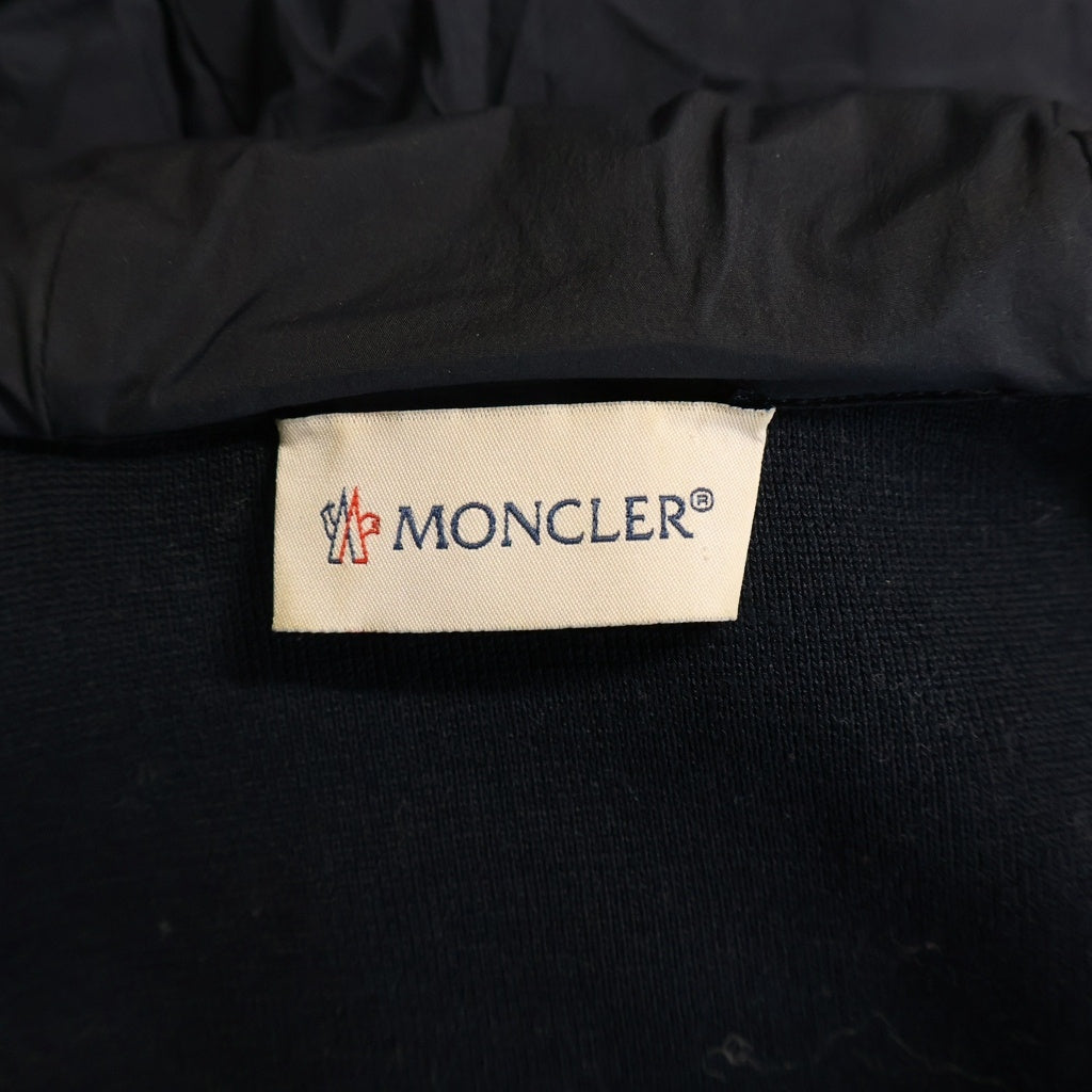 MONCLER(モンクレール) 20SS CARDIGAN TRICOT 袖ロゴワッペン ジップアップパーカー ネイビー F10919850200 V9075