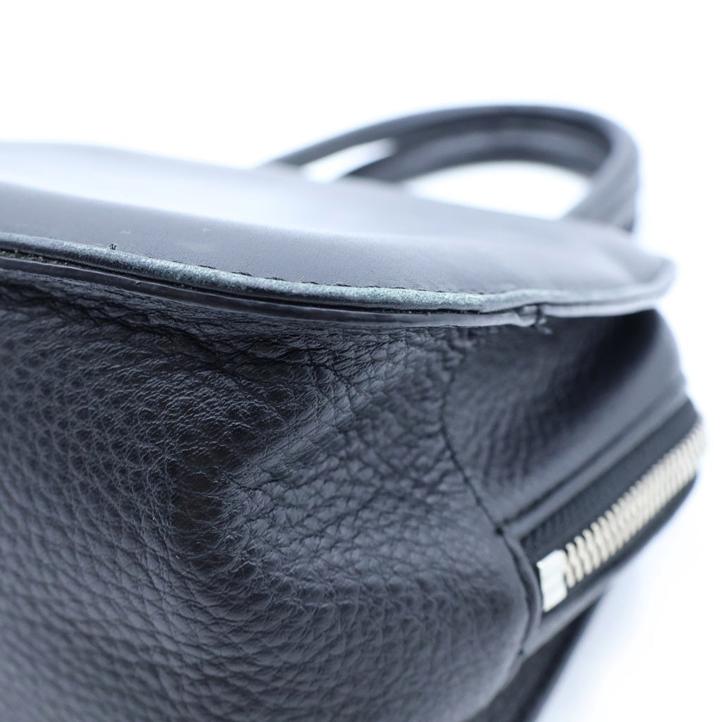 beautiful people(ビューティフルピープル) ERIN square duffle bag small エリン スクエア ダッフル バッグ スモール レザー ハンドバッグ ブラック レディース