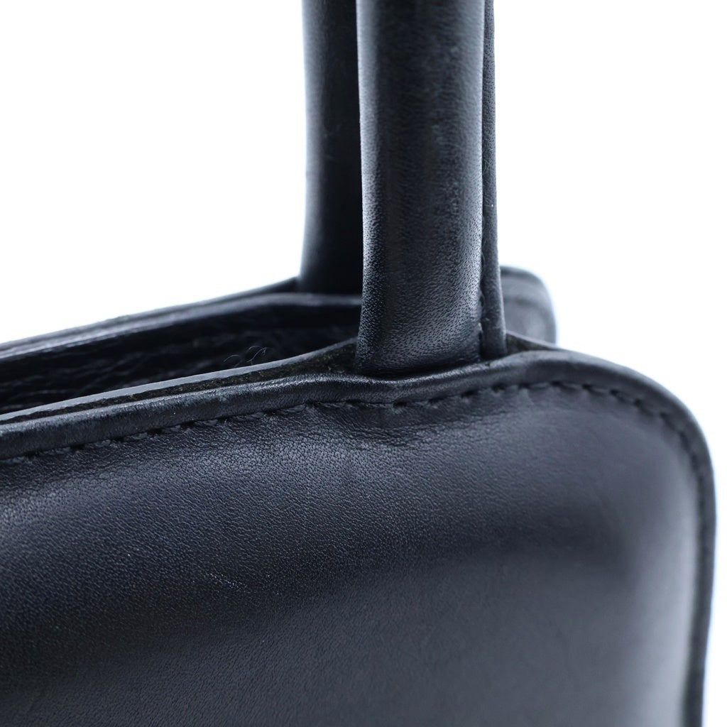 beautiful people(ビューティフルピープル) ERIN square duffle bag small エリン スクエア ダッフル バッグ スモール レザー ハンドバッグ ブラック レディース