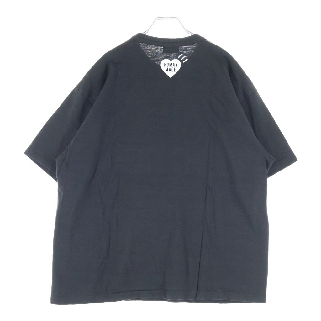 HUMAN MADE(ヒューマンメイド) GRAPHIC T-SHRT ハートロゴプリント 半袖 クルーネック Tシャツ ブラック HM31TE005