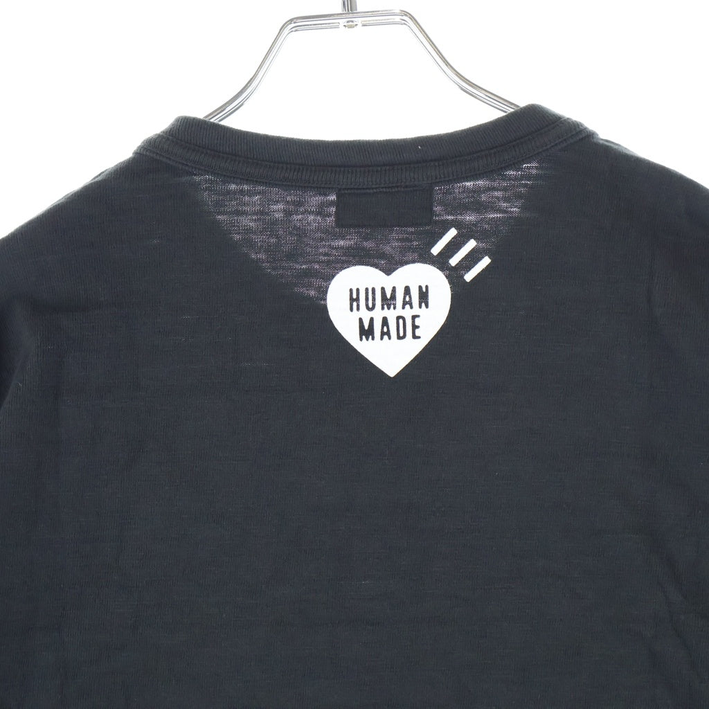 HUMAN MADE(ヒューマンメイド) GRAPHIC T-SHRT ハートロゴプリント 半袖 クルーネック Tシャツ ブラック HM31TE005
