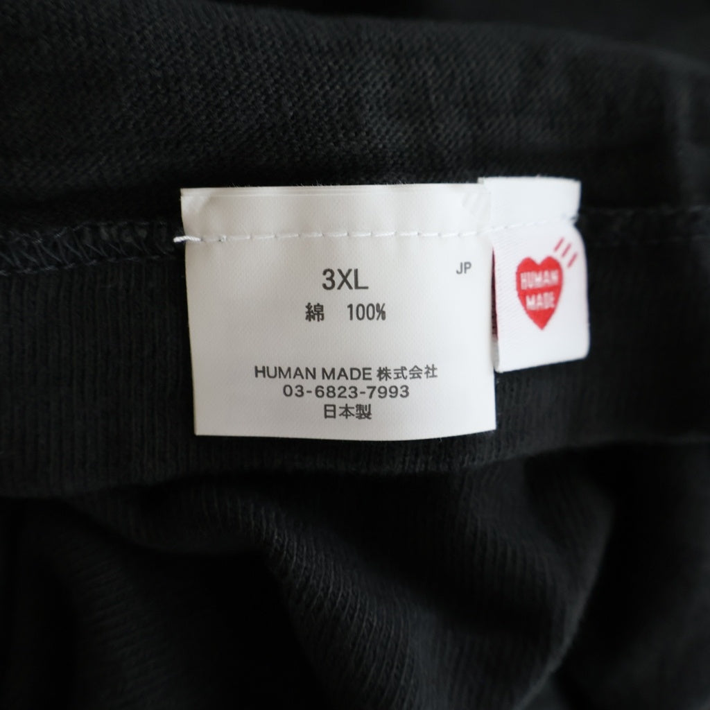 HUMAN MADE(ヒューマンメイド) GRAPHIC T-SHRT ハートロゴプリント 半袖 クルーネック Tシャツ ブラック HM31TE005