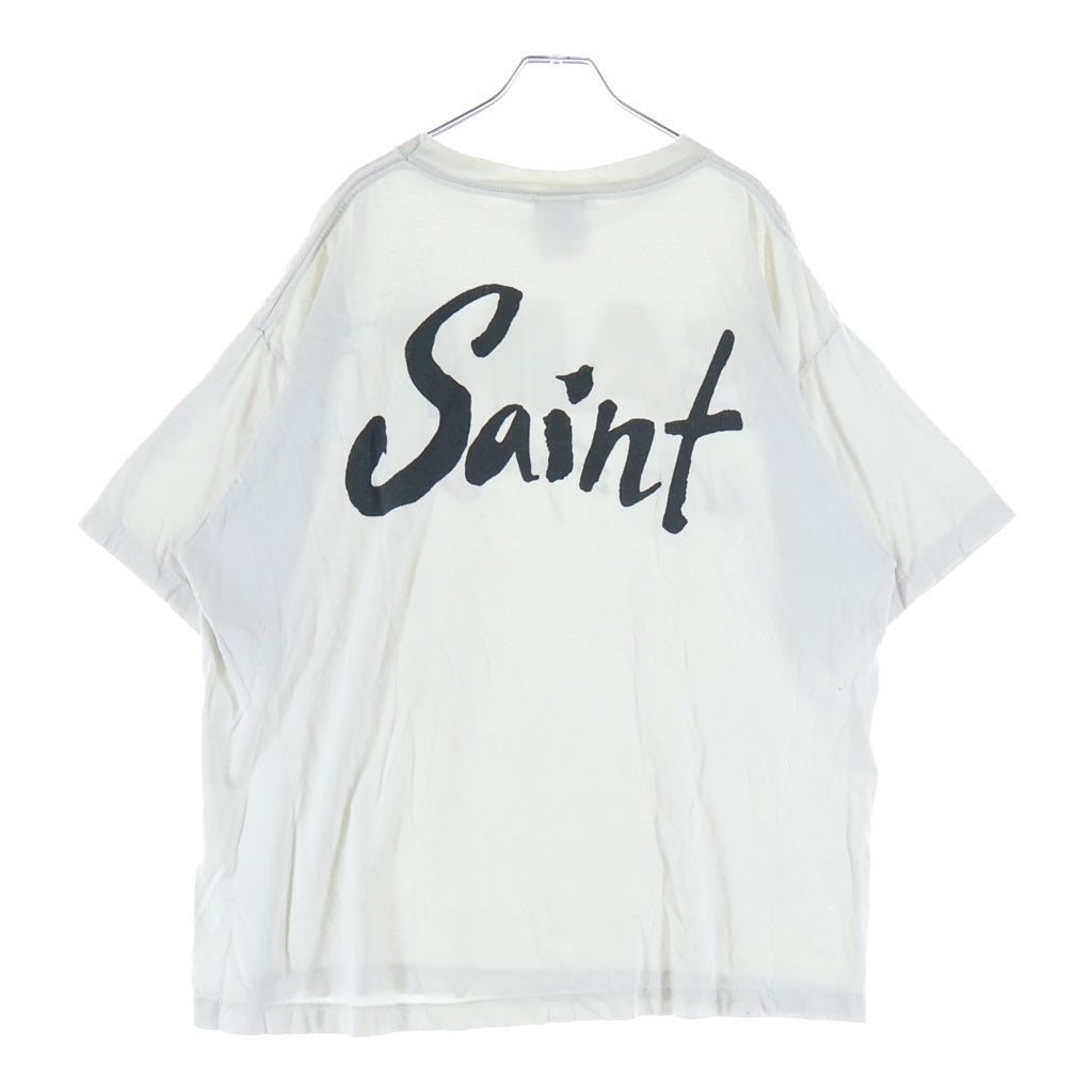 SAINT MICHAEL(セントマイケル) 25SS SUPER DIRTY SS TEE スーパーダーティー プリント半袖Tシャツ カットソー ホワイト SM-HR8-0000-025