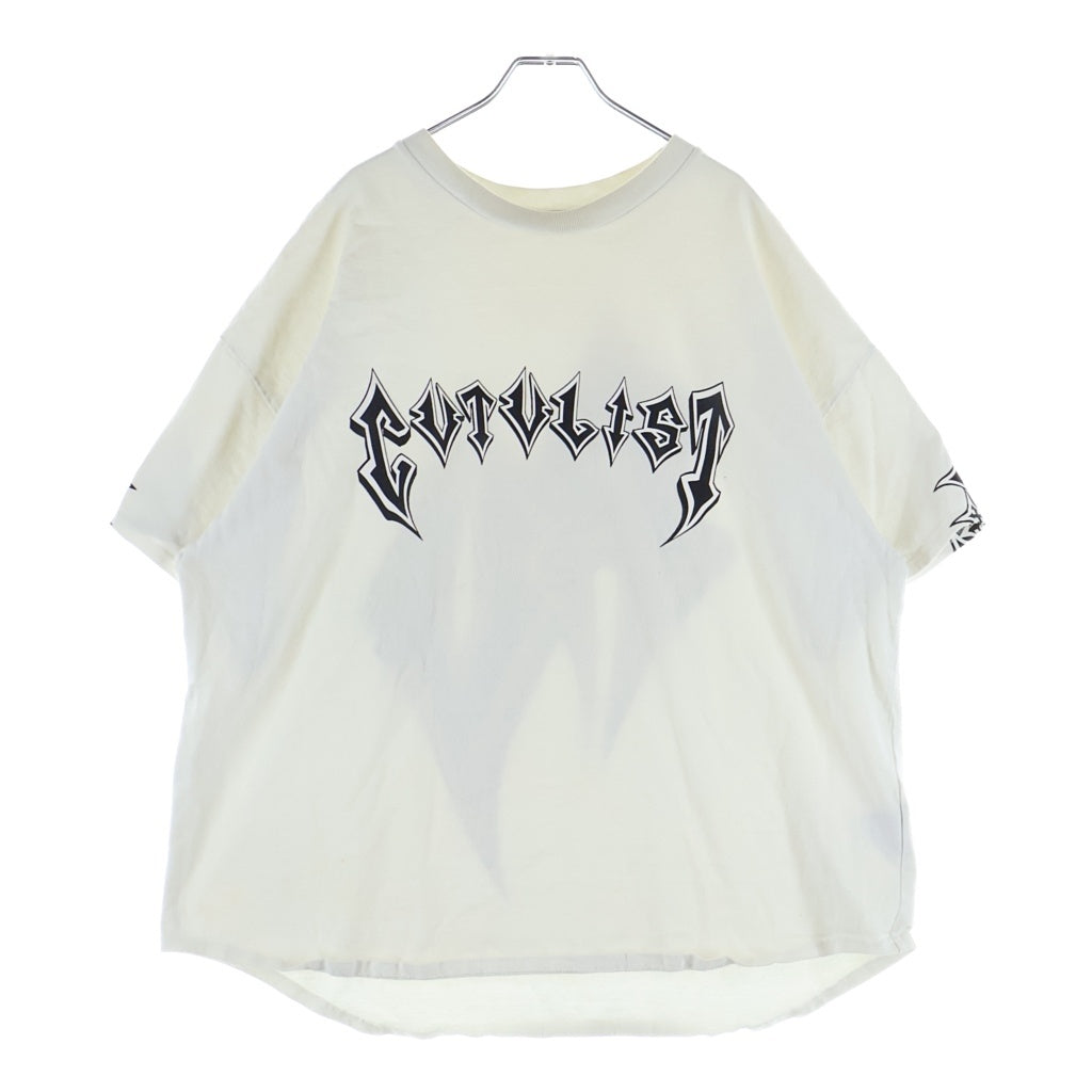 cvtvlist(カタリスト) フロントロゴプリント クルーネック 半袖Tシャツ ホワイト 2101090303