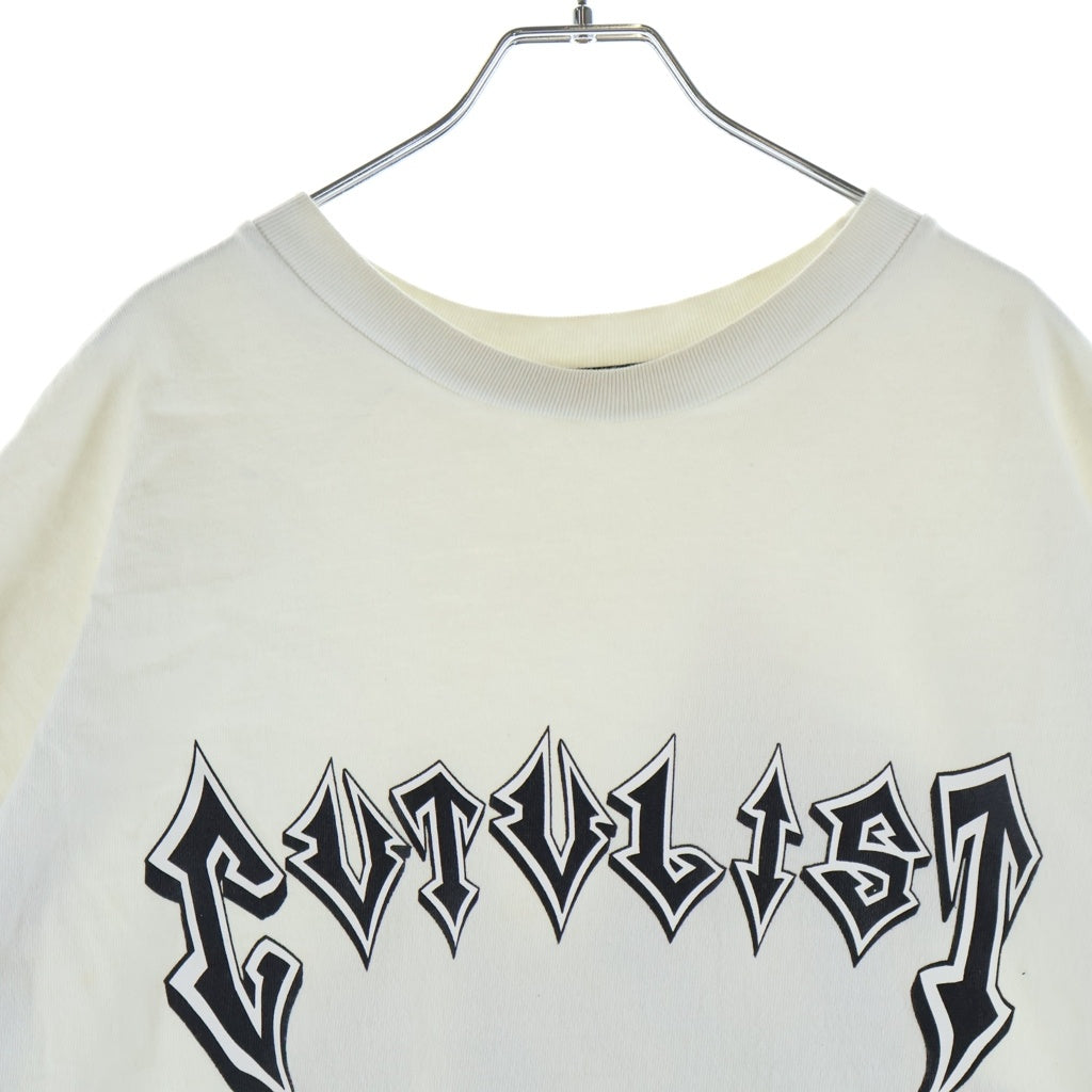cvtvlist(カタリスト) フロントロゴプリント クルーネック 半袖Tシャツ ホワイト 2101090303