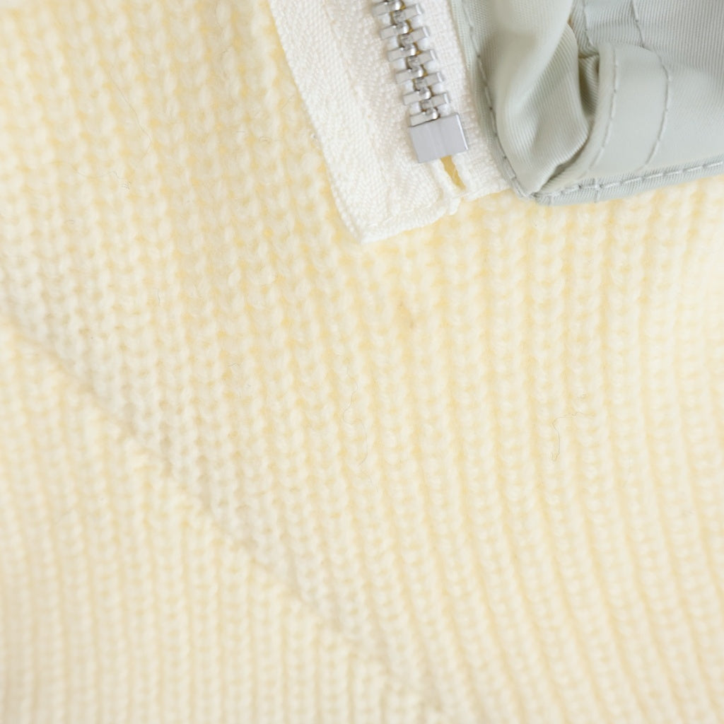 Sacai(サカイ) 21AW FAUX SHEARLING NYLON TWILL BLOUSON フェイクシェアリング ナイロンツイルブルゾン ジップアップジャケット 21-02635M