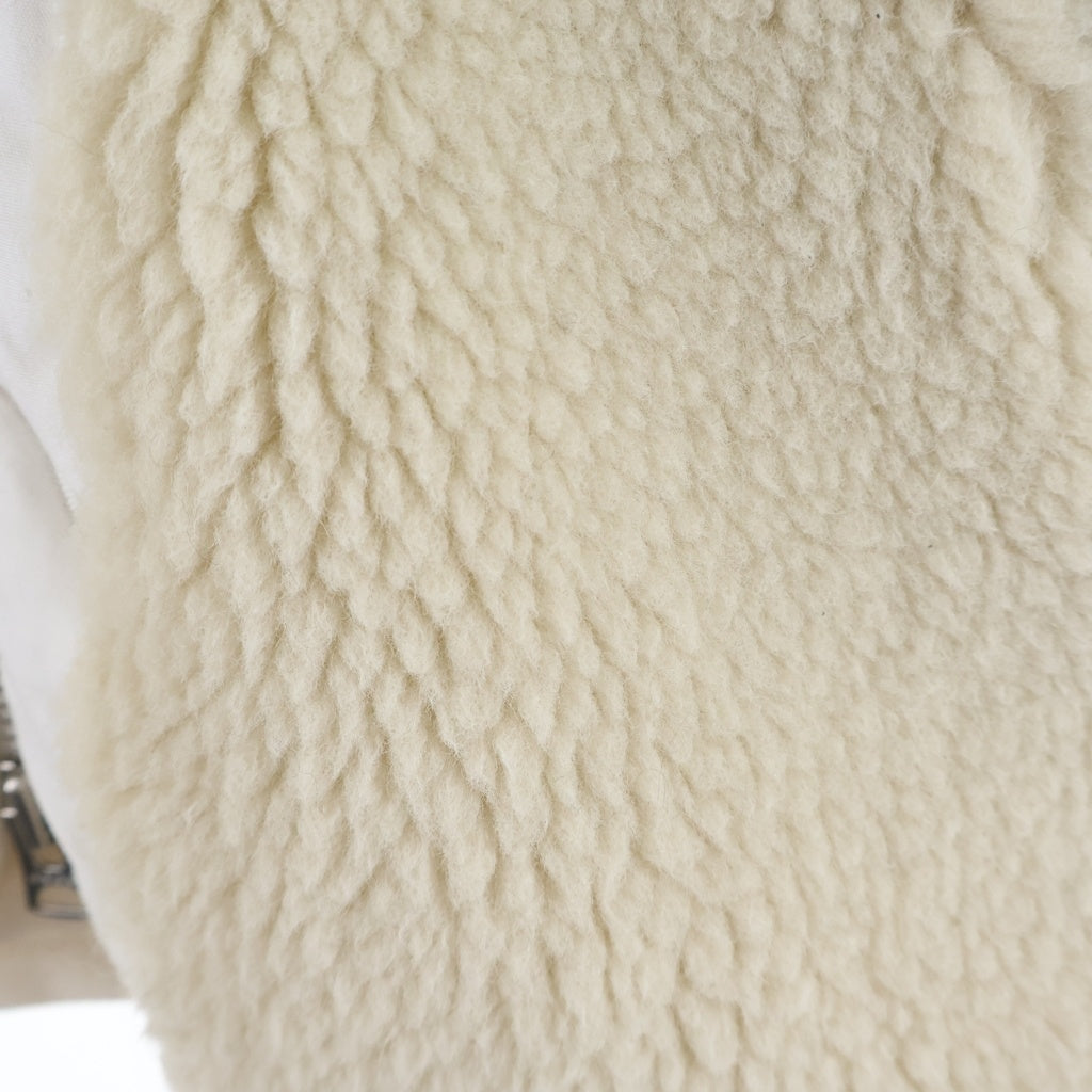 Sacai(サカイ) 21AW FAUX SHEARLING NYLON TWILL BLOUSON フェイクシェアリング ナイロンツイルブルゾン ジップアップジャケット 21-02635M