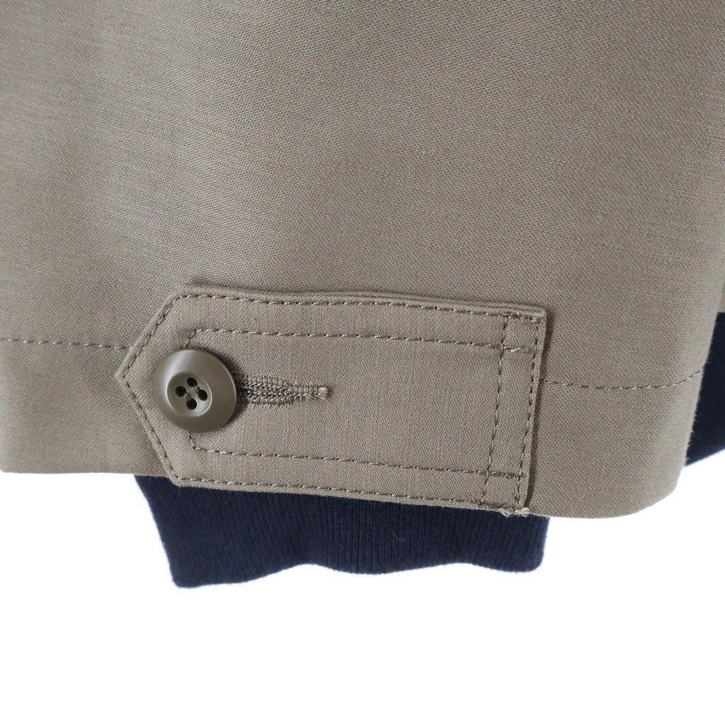 Sacai(サカイ) 25SS ×WTAPS COTTON BACK SATIN JACKET ダブルタップス コットン バック サテン ワークジャケット チャコールグレー 25-03694M
