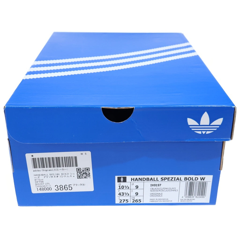 adidas(アディダス) HANDBALL SPEZIAL BOLD ハンドボール スペツィアル ボールド ローカットスニーカー スウェード ブラック/ピンク IH9197