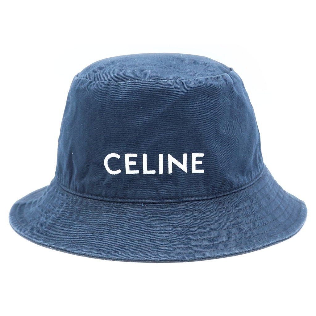 CELINE(セリーヌ) Bucket Hat ロゴプリント バケットハット 帽子 ブラック 2AU5B968P