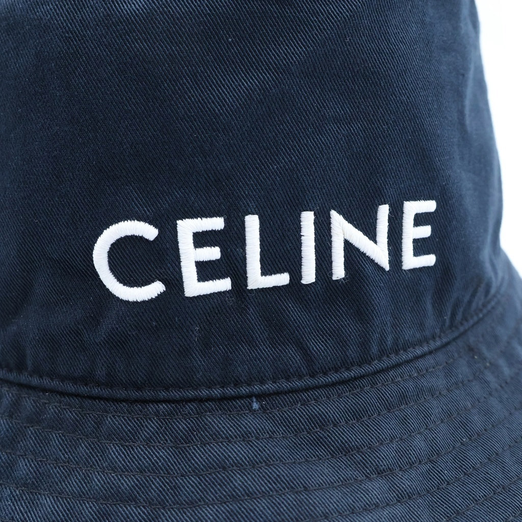 CELINE(セリーヌ) Bucket Hat ロゴプリント バケットハット 帽子 ブラック 2AU5B968P