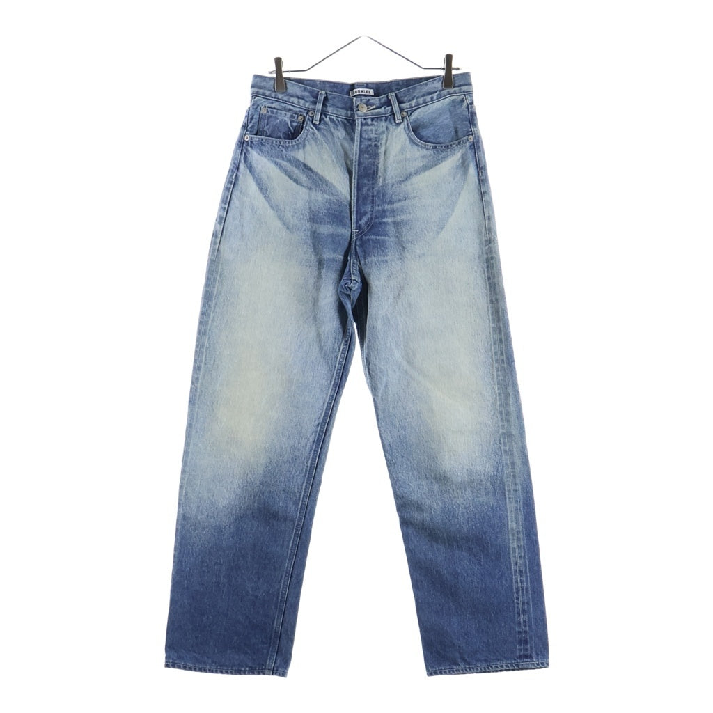 AURALEE(オーラリー) SELVEDGE FADED HEAVY DENIM WIDE PANTS セルビッチ フェイデッド ヘビー デニム ワイド パンツ インディゴ A25AP03DH