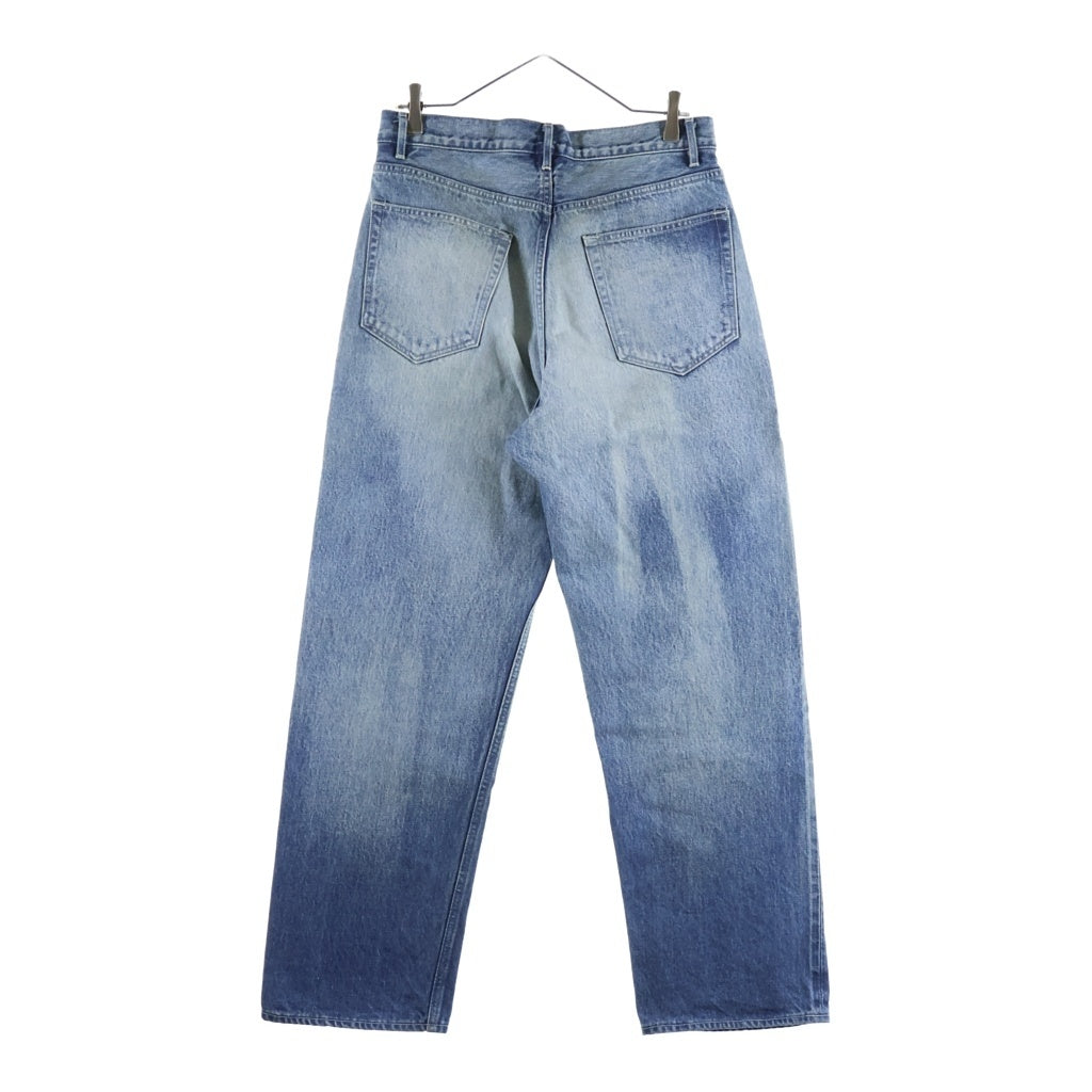 AURALEE(オーラリー) SELVEDGE FADED HEAVY DENIM WIDE PANTS セルビッチ フェイデッド ヘビー デニム ワイド パンツ インディゴ A25AP03DH