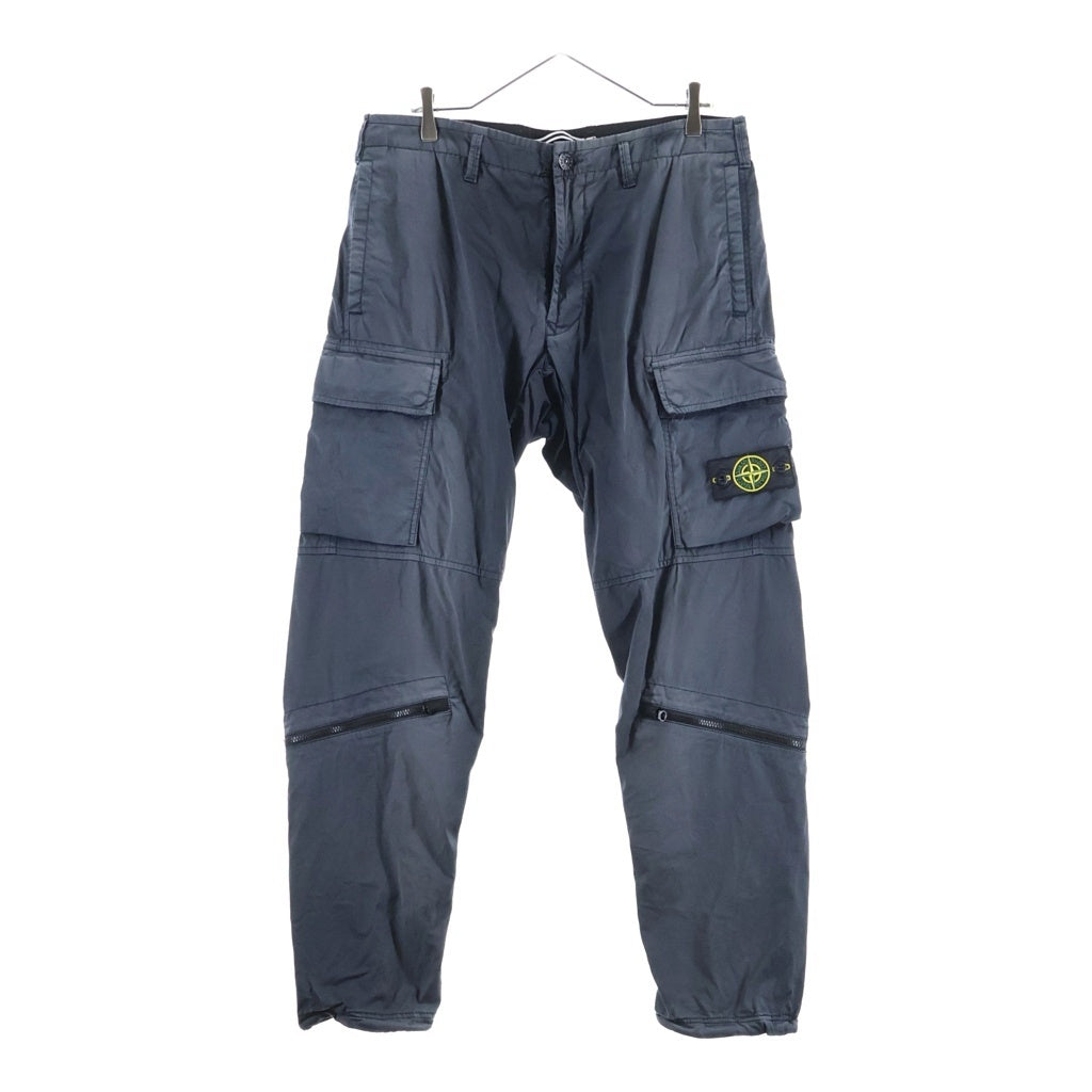 STONE ISLAND(ストーンアイランド) TYPE-RE-T BRUSHED COTTON CARGO PANT ロゴワッペン コットン カーゴパンツ グレー 741530419
